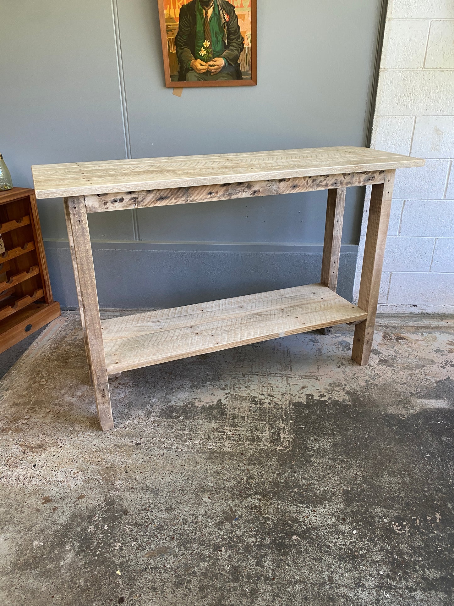 Reclaimed Australian Gum Bar Leaner/Utility Table