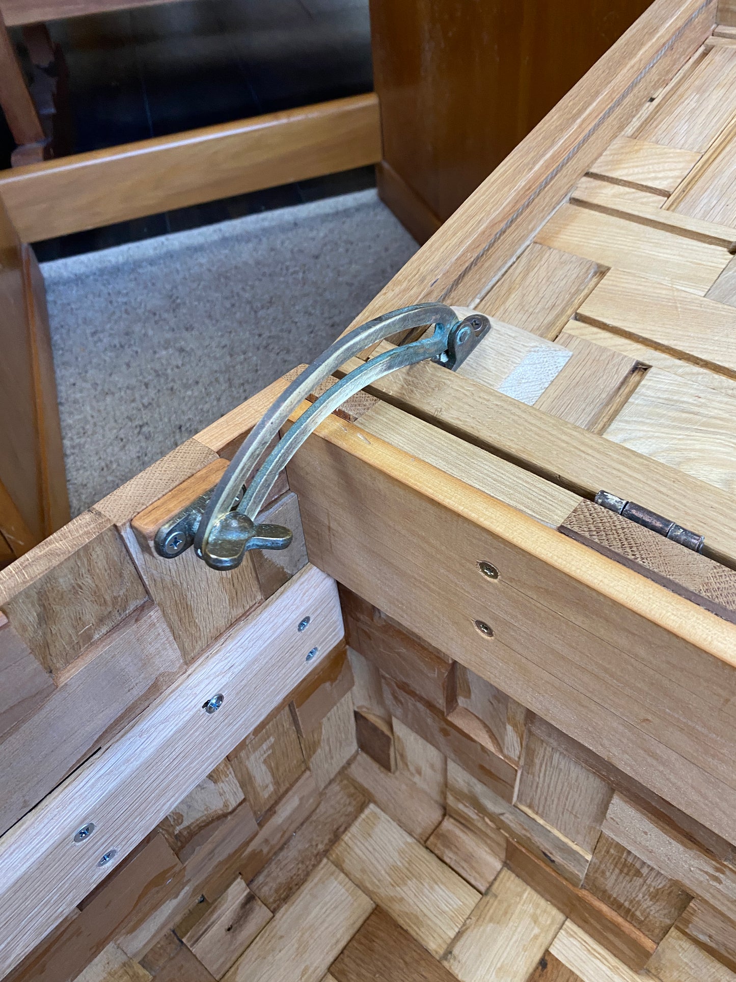Recycled Oak Blanket Box by Jason