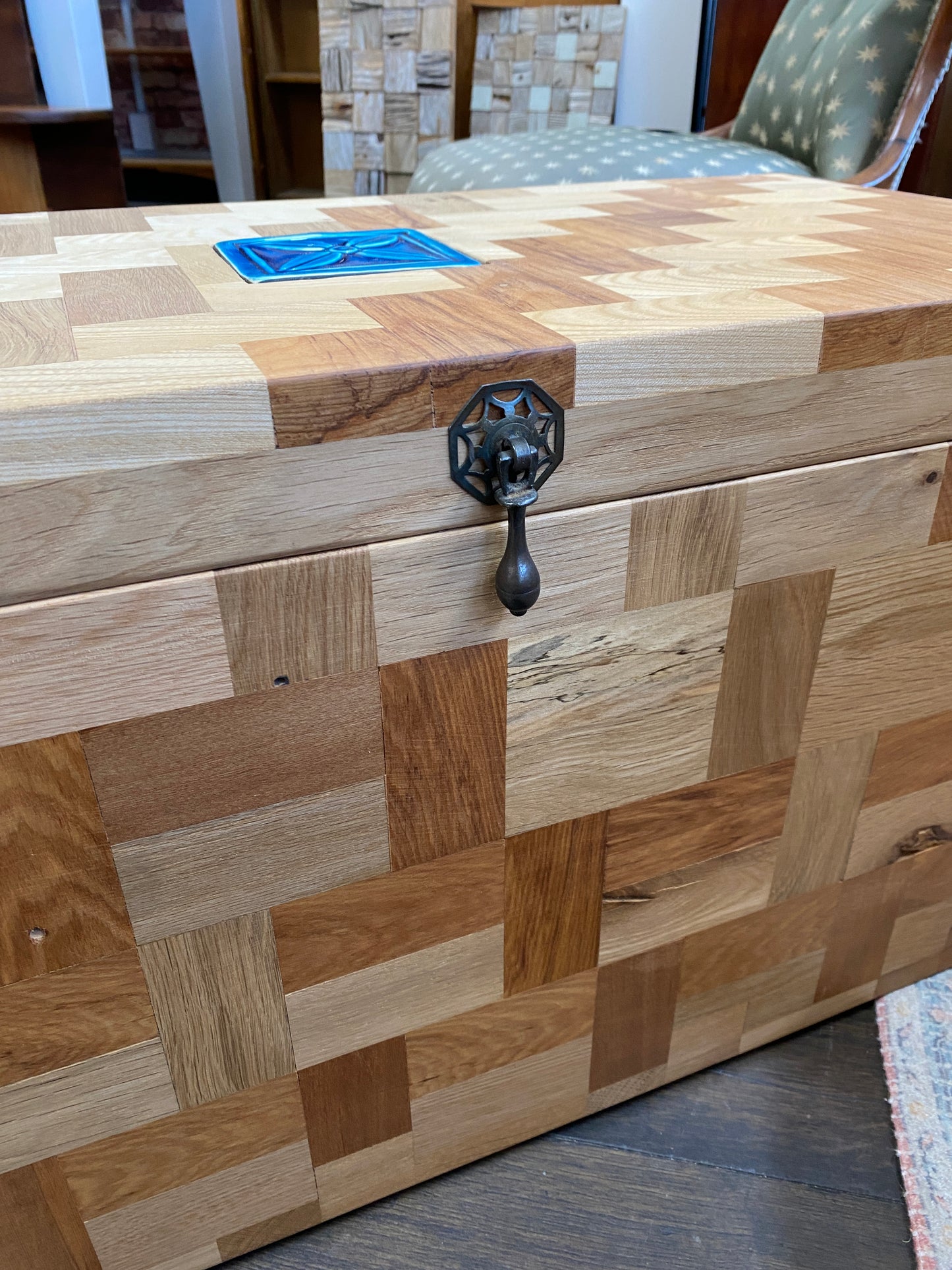 Recycled Oak Blanket Box by Jason