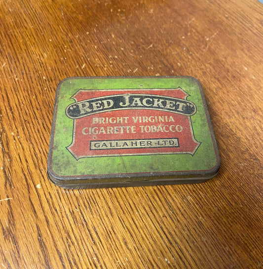 Red Jacket Vintage Tin