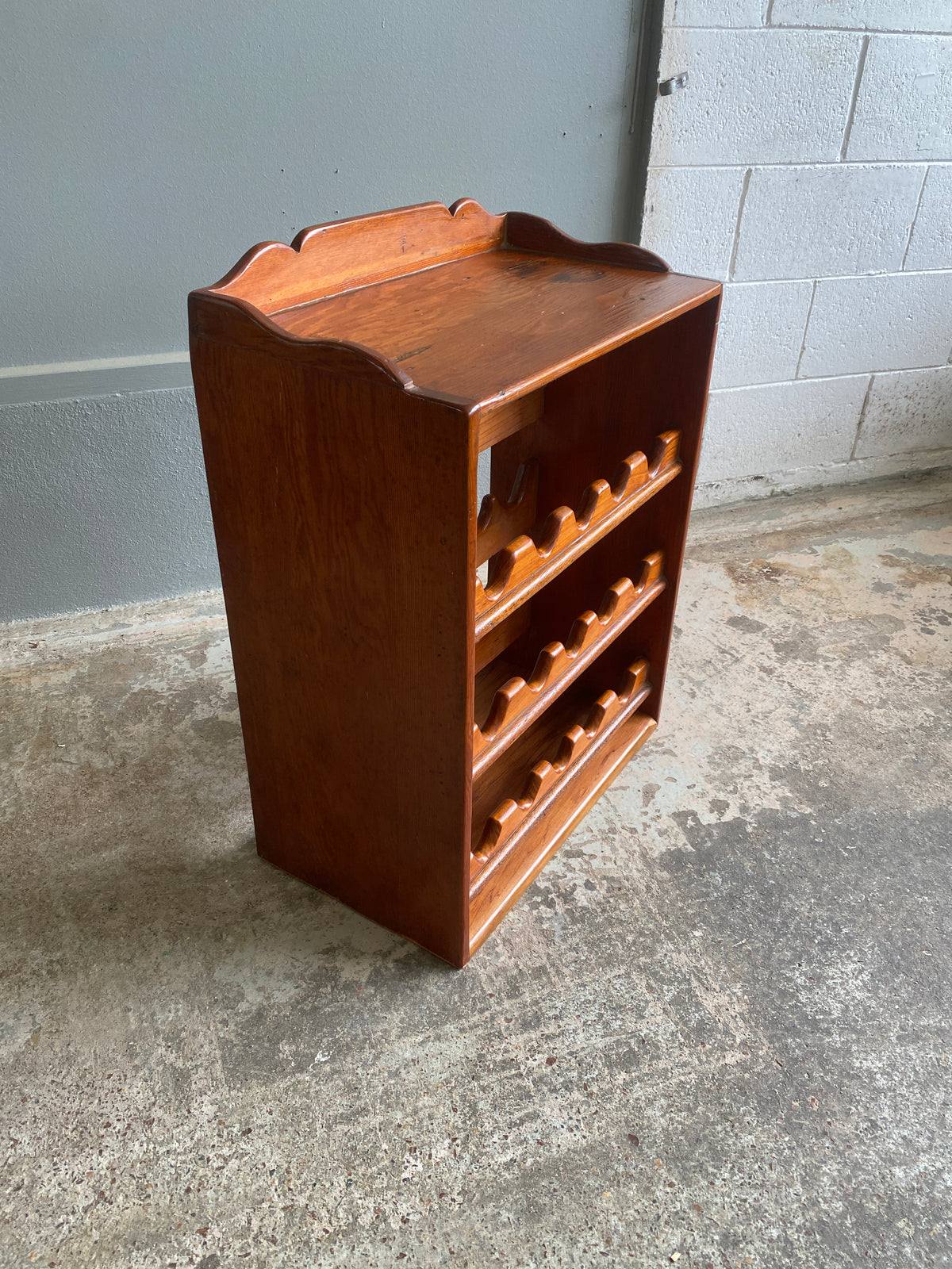 Rustic French Country Style Timber Wine Rack