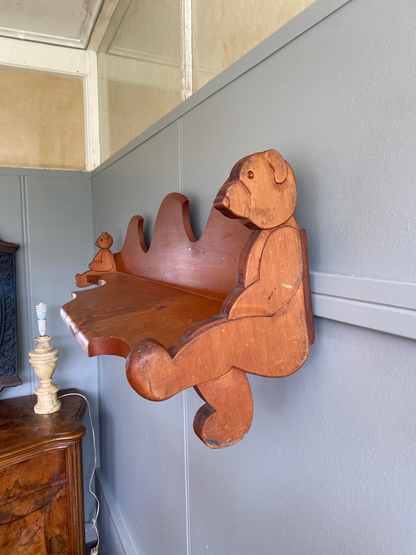 Scratch-built Kauri Nursery Shelf