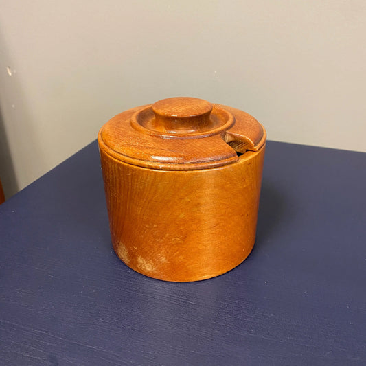 Small Hand Turned Wooden Pot