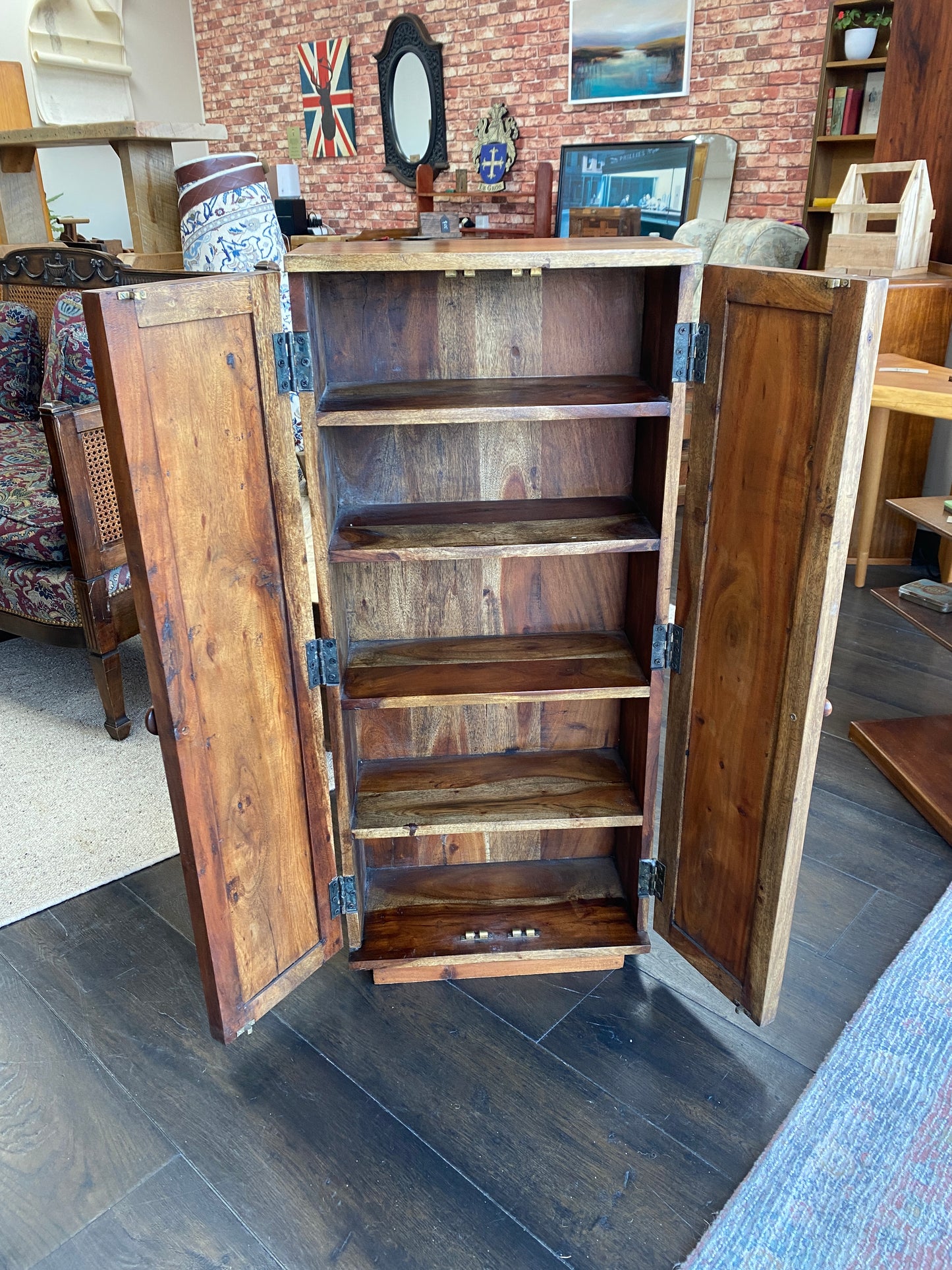 Solid Teak Alphabet Nursery Bookcase