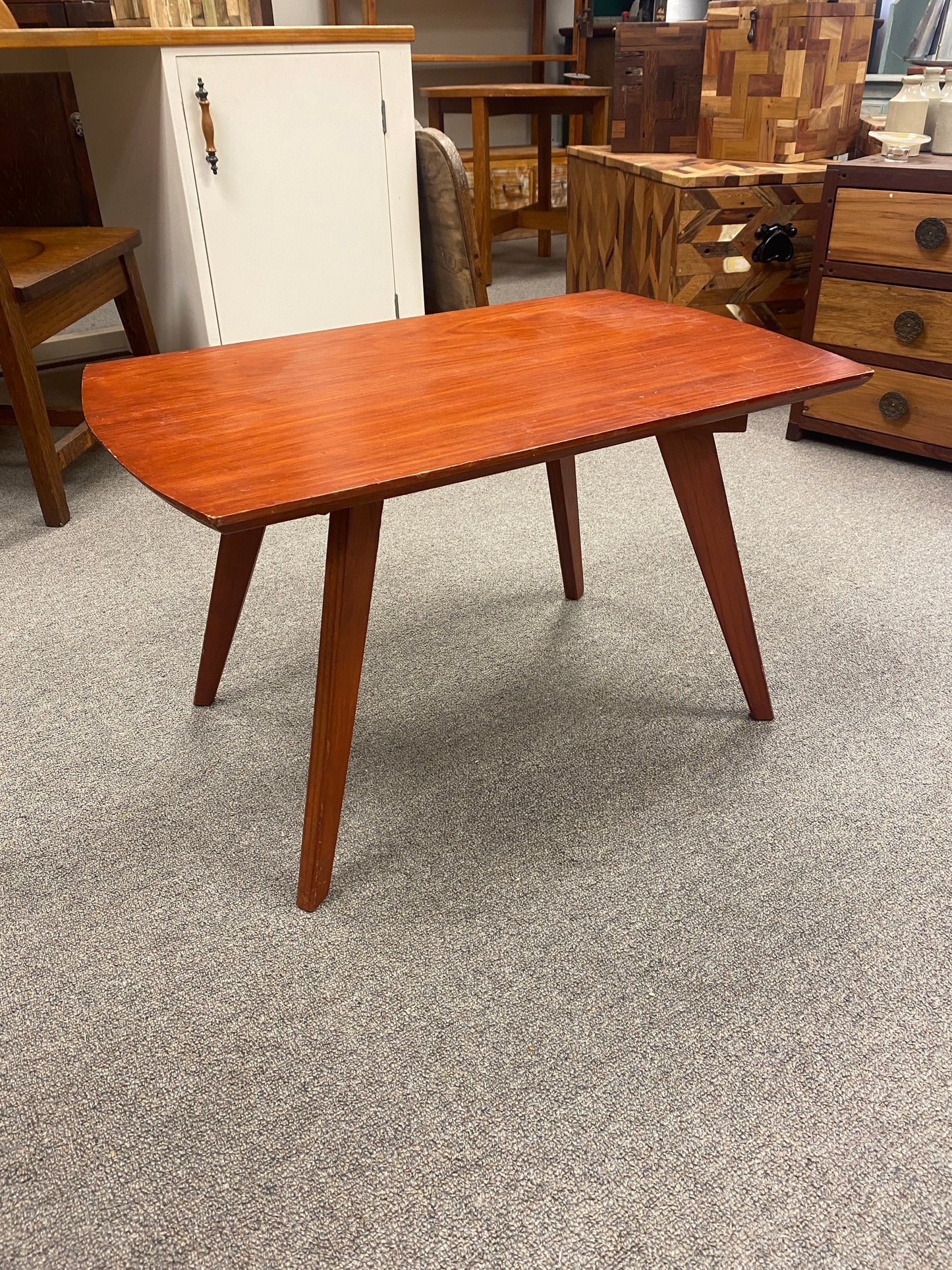 Solid Wood Retro Side Table