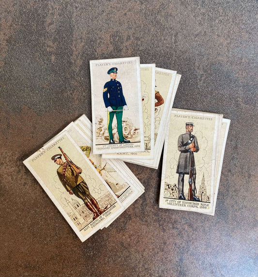 Players Cigarettes Uniforms of The Territorial Army Cards