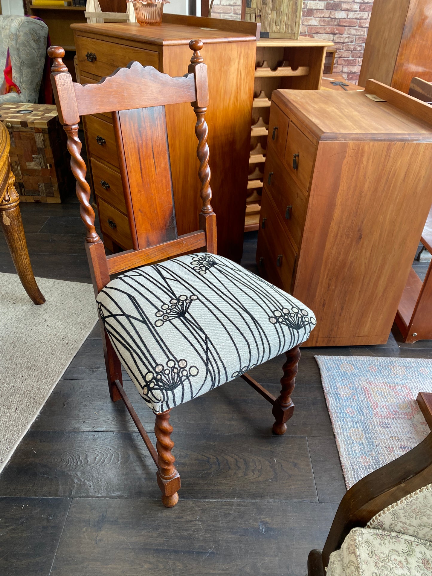 Victorian Barley Twist Hall Chair