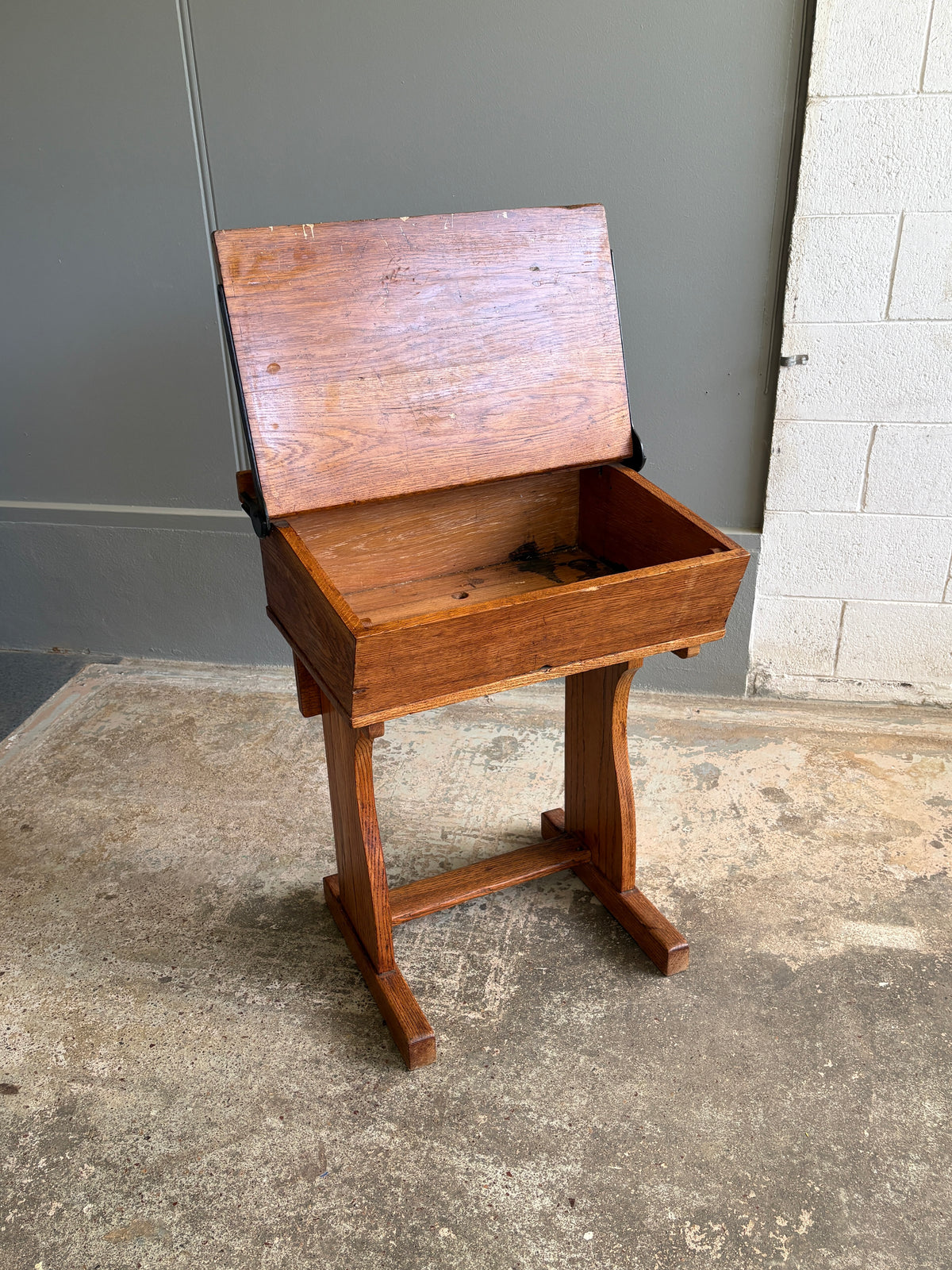 Victorian E.S.A Ltd / London Solid Oak Students Desk