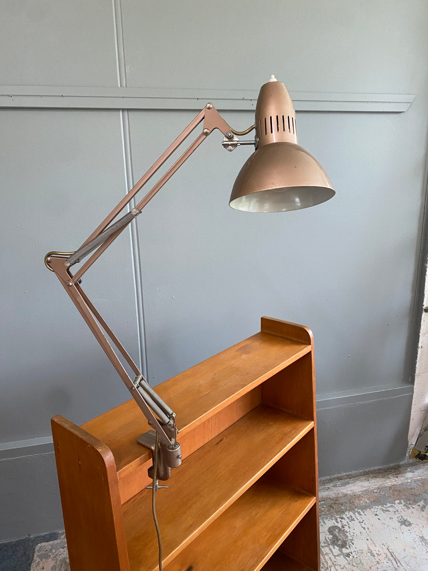 Vintage Blanch Engineering Bronze Machinists Lamp