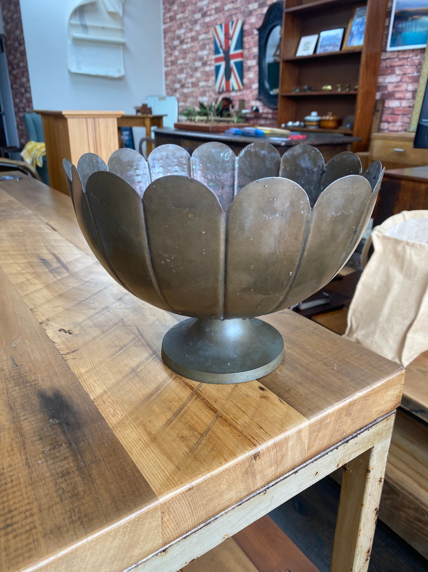 Vintage Brass Bowl/Planter