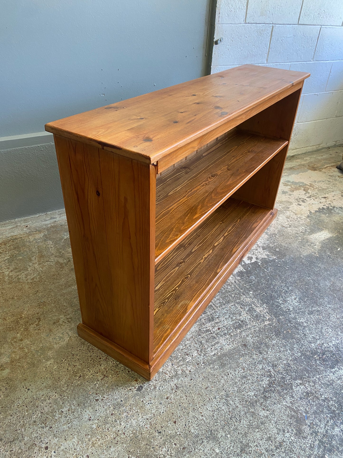 Vintage Country Style Pitch Pine Bookcase