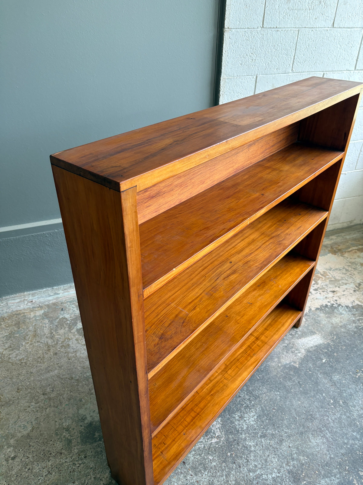 Vintage Custom Made Heart Rimu Bookcase
