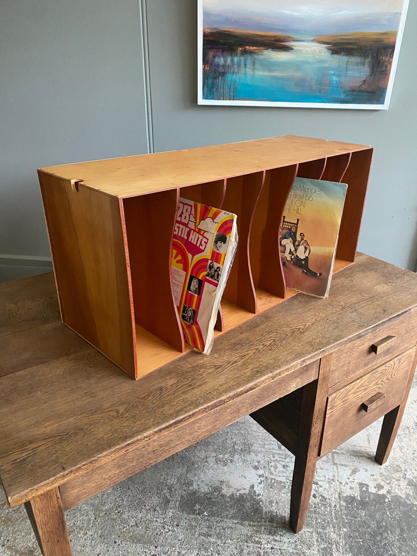 Vintage Custom Made Lightweight LP Rack (Approx 100)