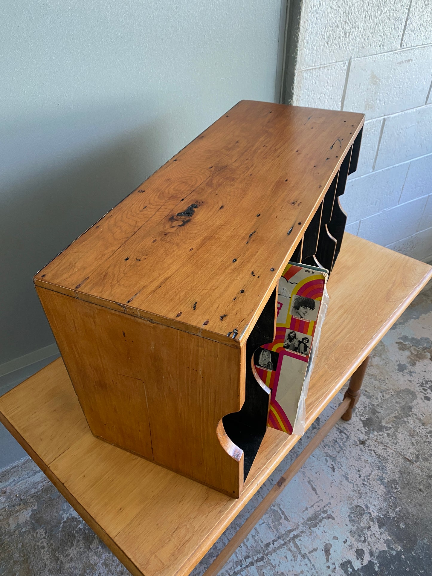 Vintage Custom Made Solid Native Timber LP Rack