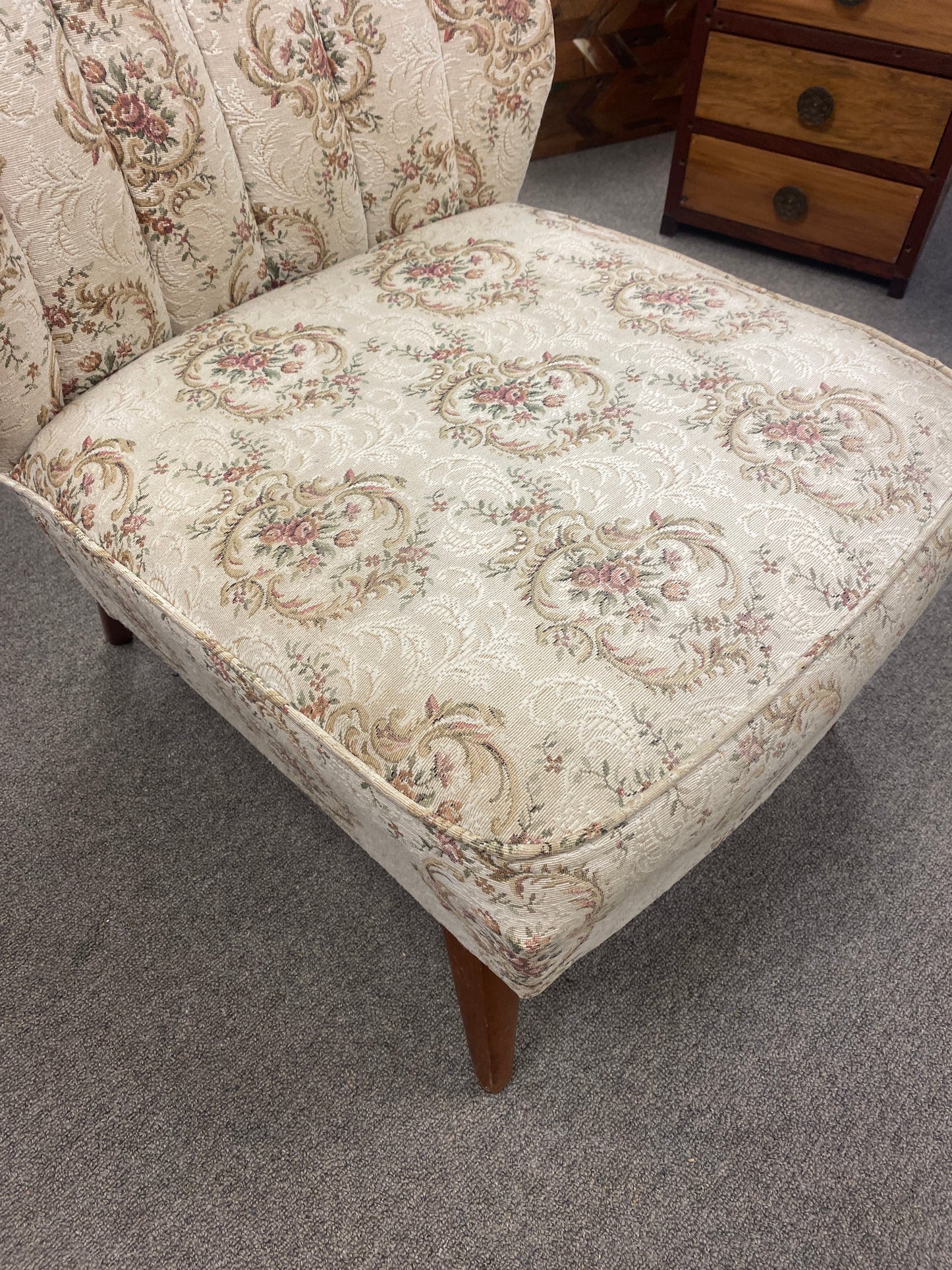Vintage Embroidered Occasional Chair