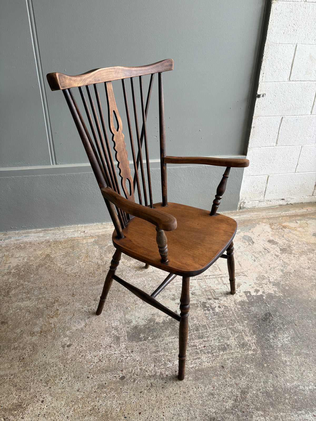 Vintage English Windsor Armchair