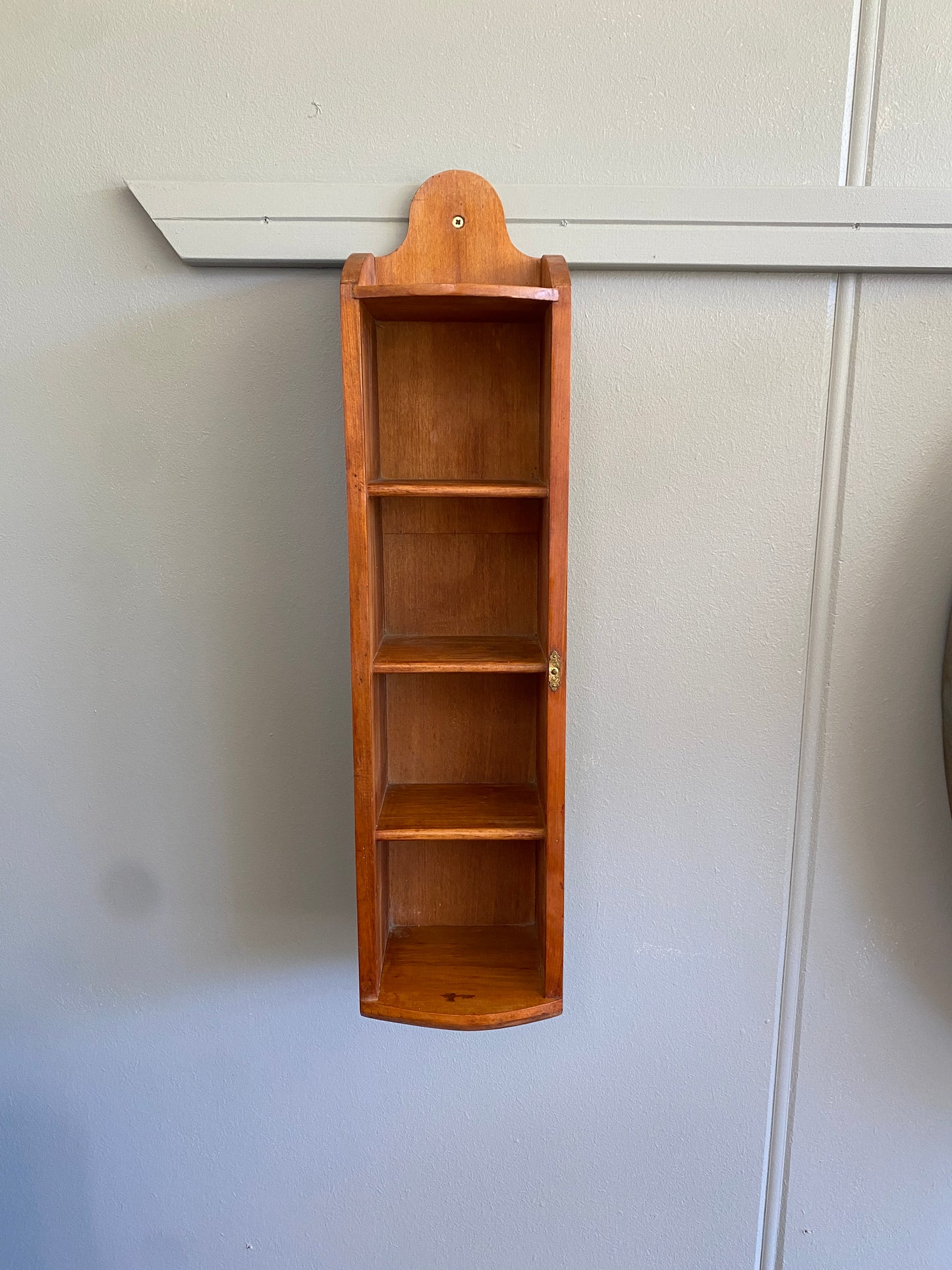 Vintage Handmade Rimu Spice Rack