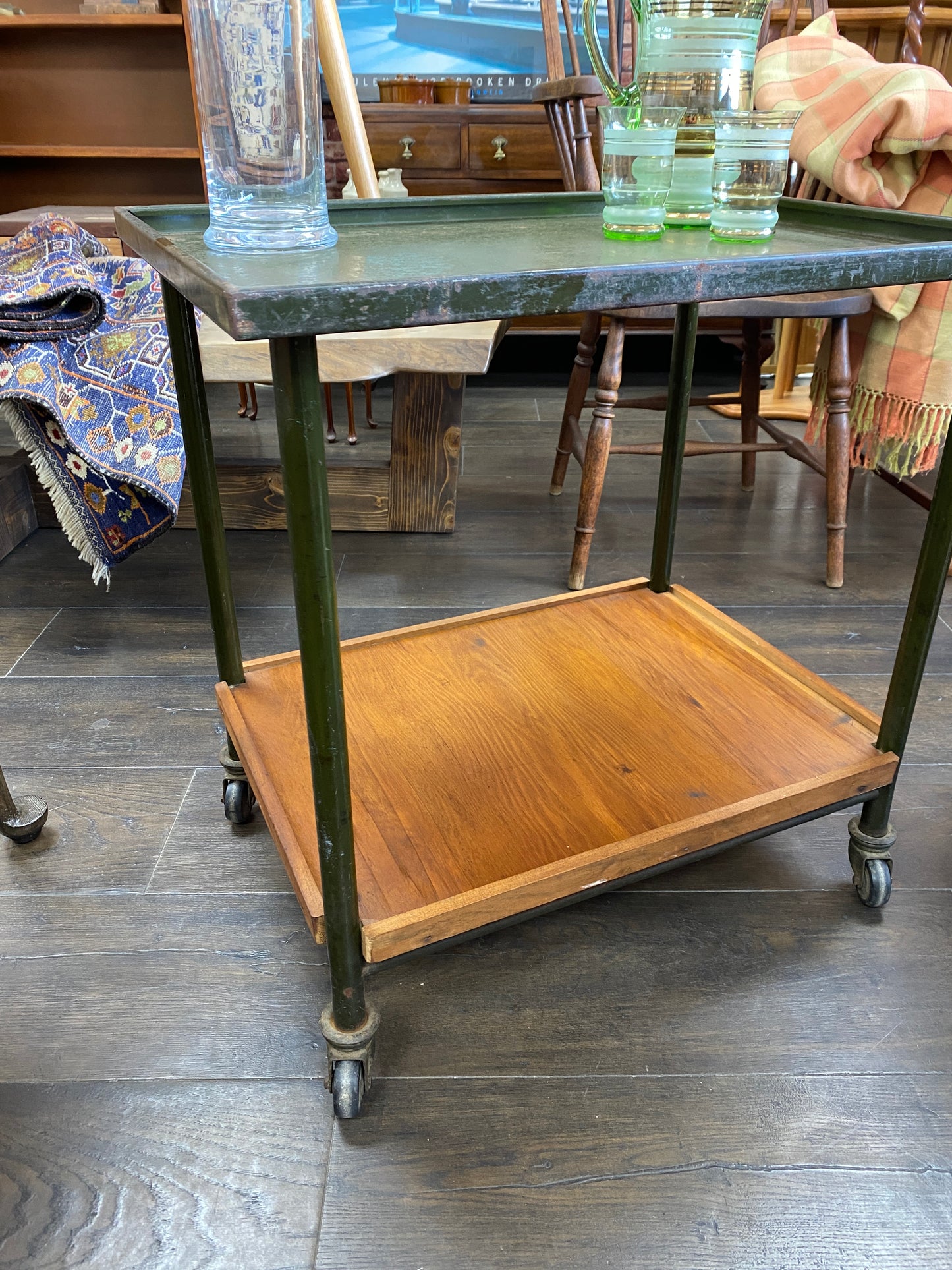 Vintage Industrial Converted Drinks Trolley