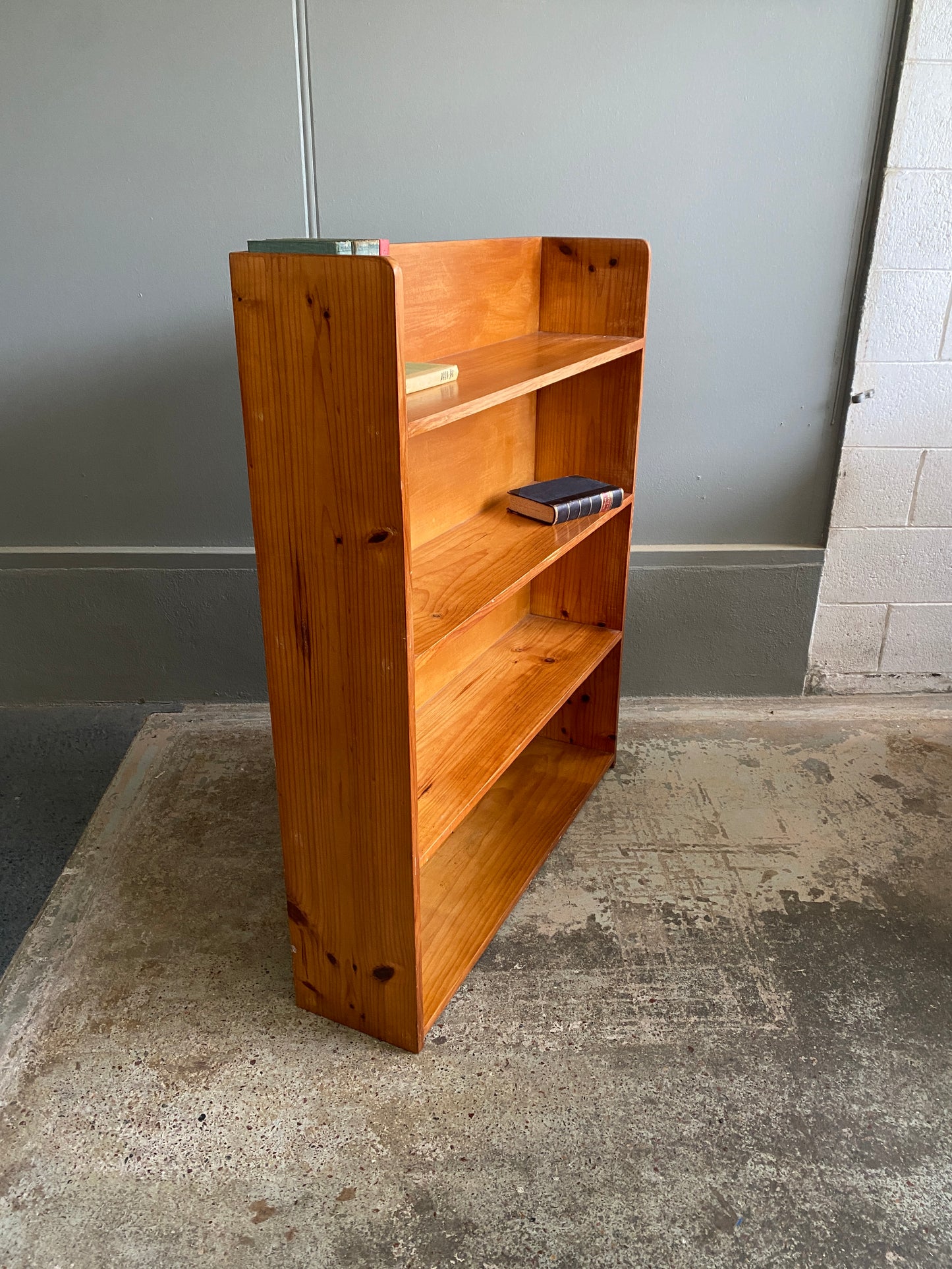 Vintage Large Pine Bookcase