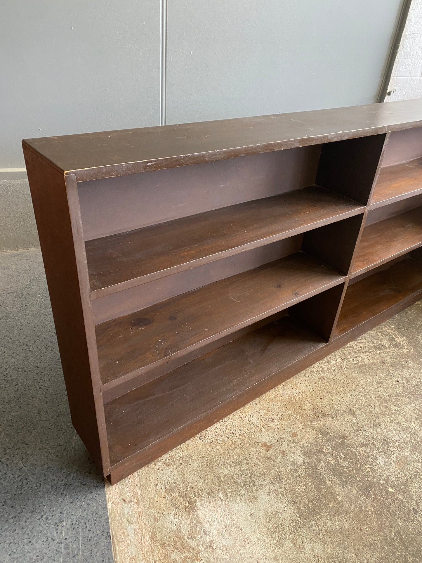 Vintage Large Solid Timber Bookcase