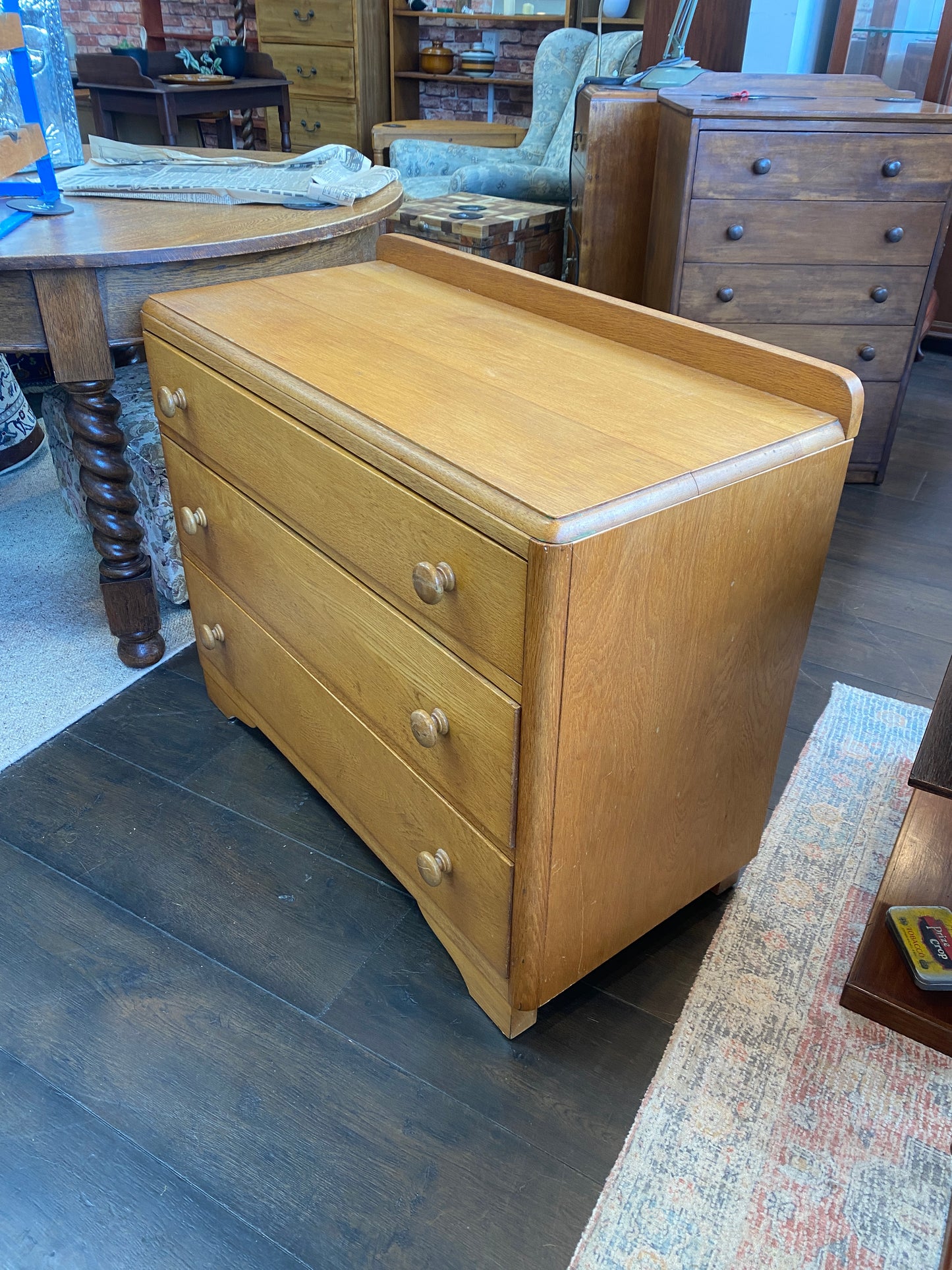 Vintage Light Oak Drawers