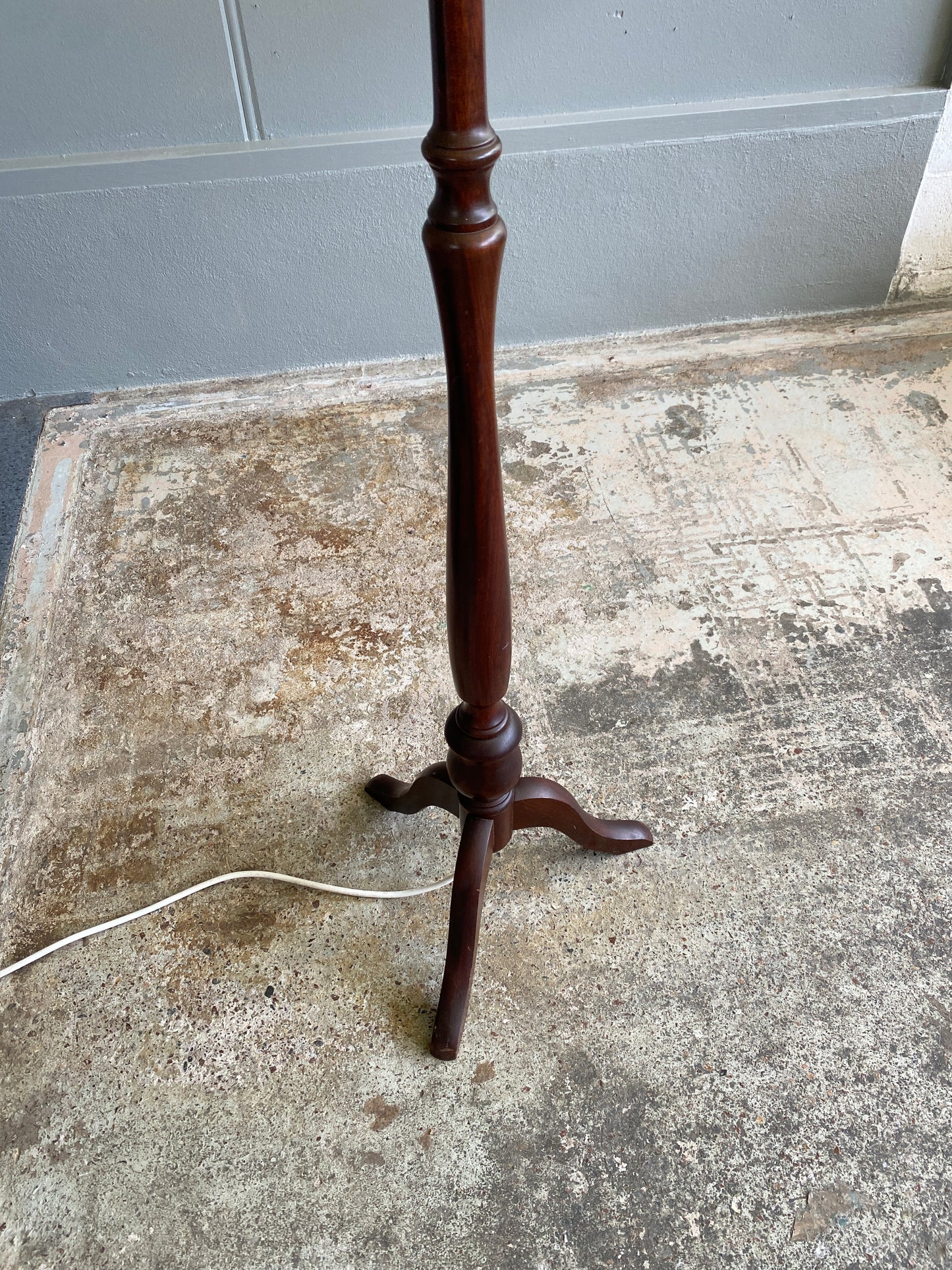Vintage Mahogany Standard Lamp