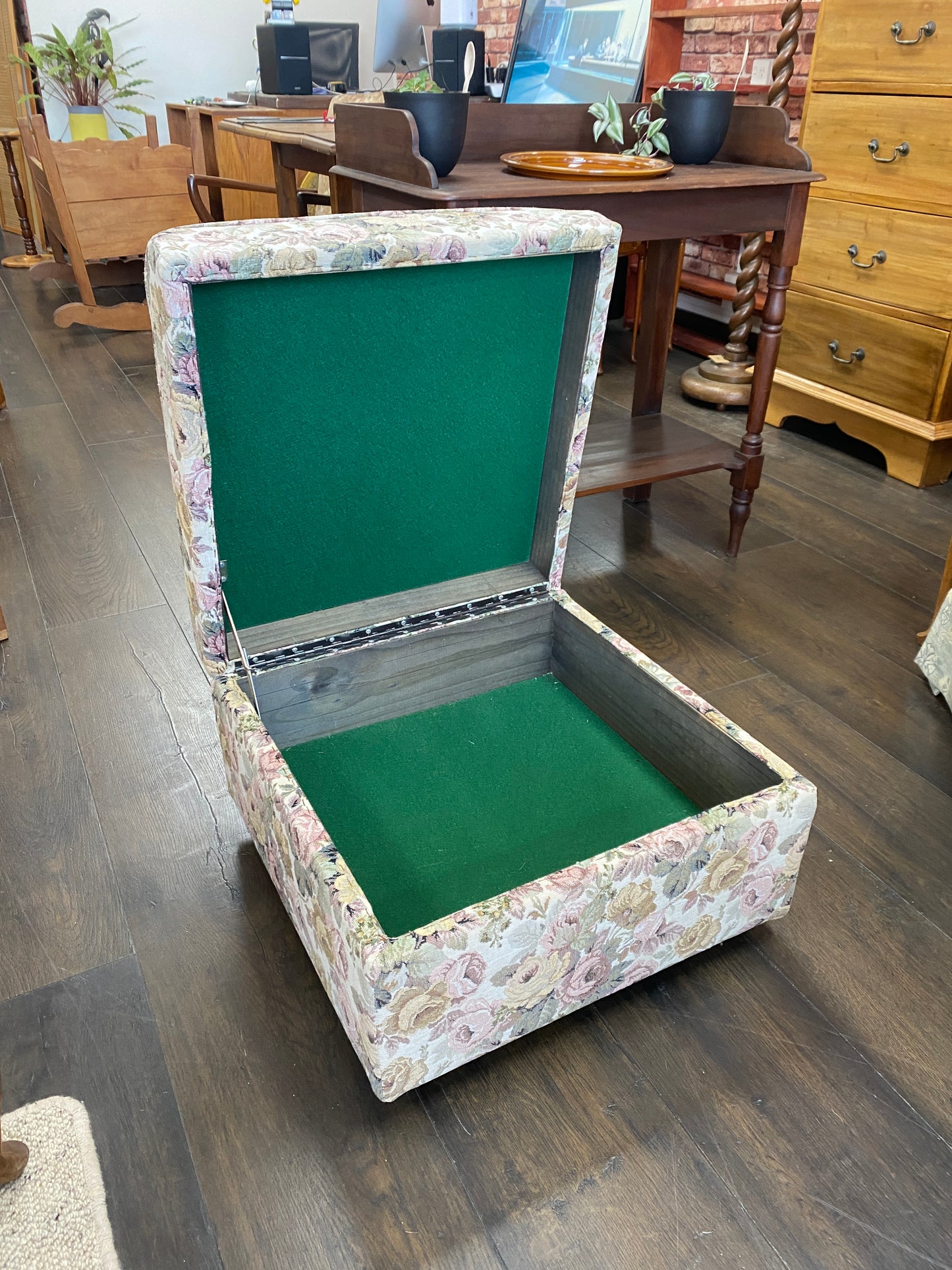 Vintage Patterned Ottoman