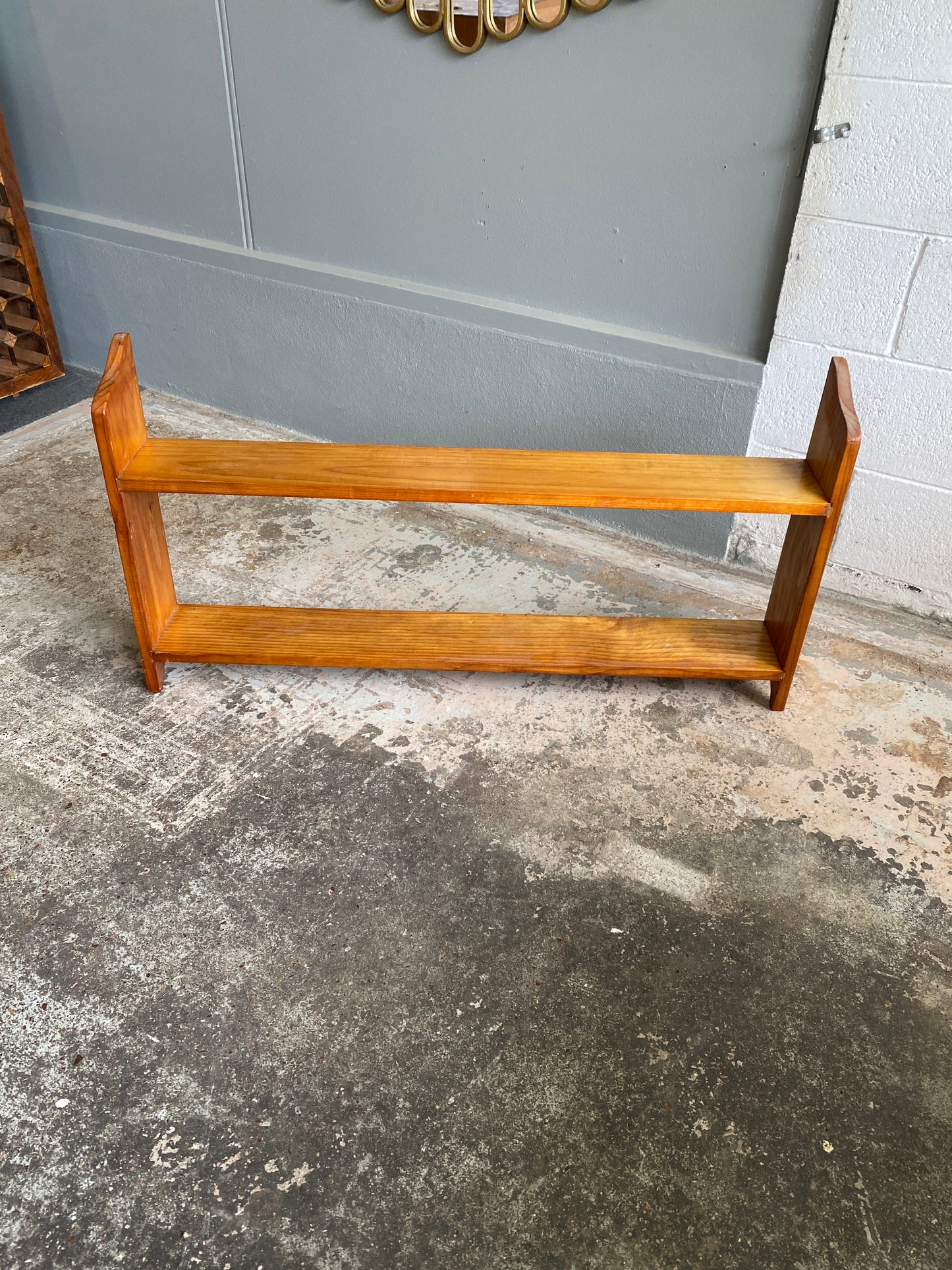 Vintage Pine Low Bookcase