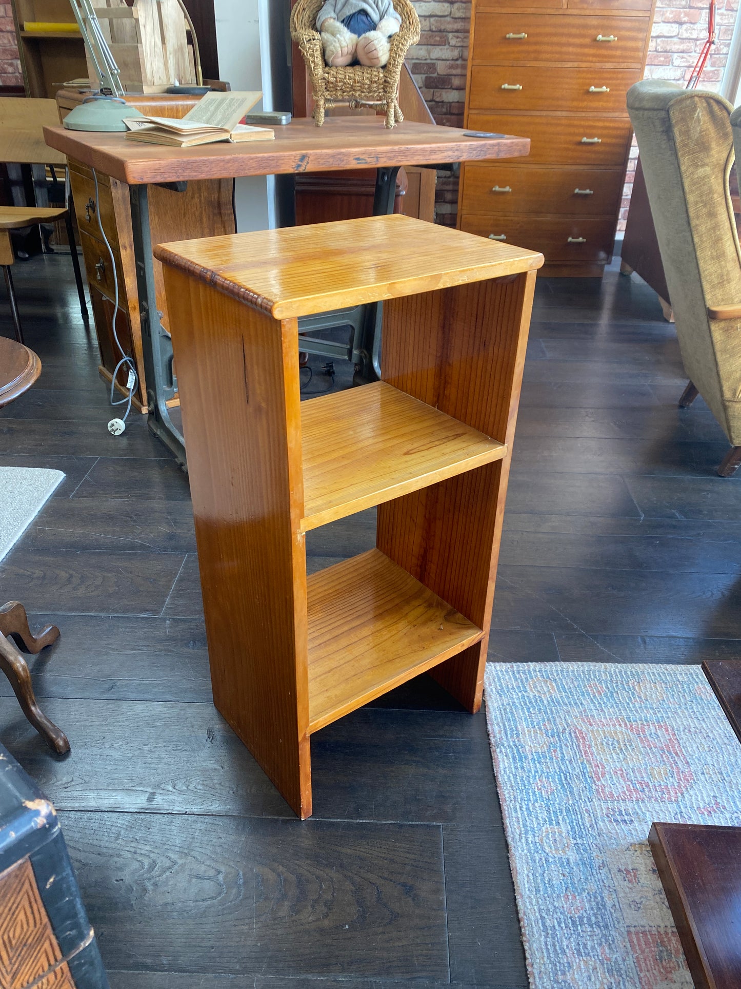 Vintage Pine Shelving/Plant Stand