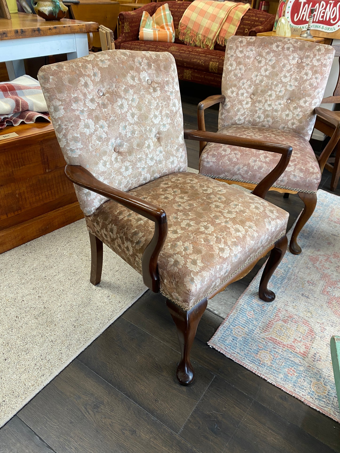 Vintage Queen Anne Style Chairs