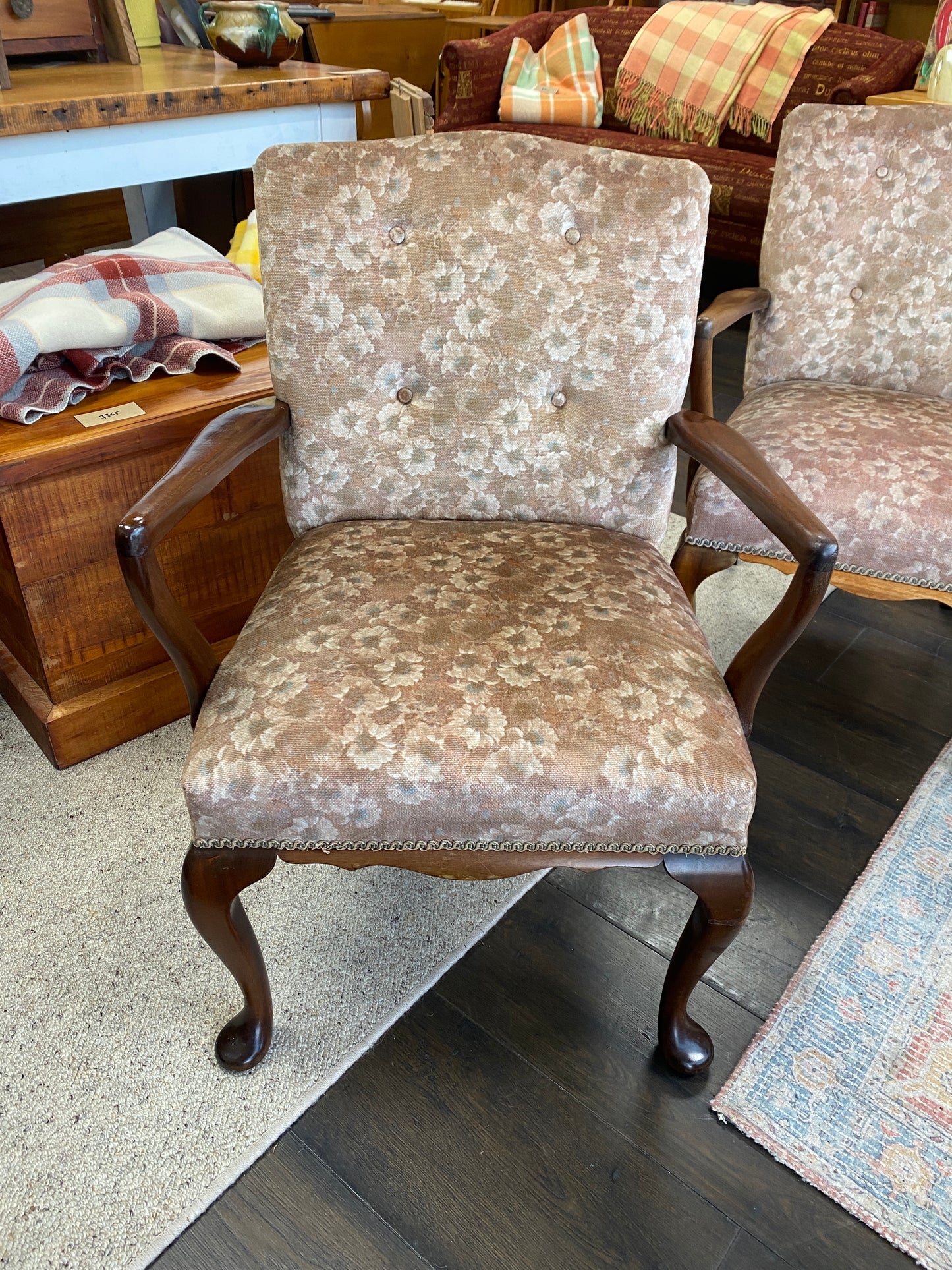 Vintage Queen Anne Style Chairs