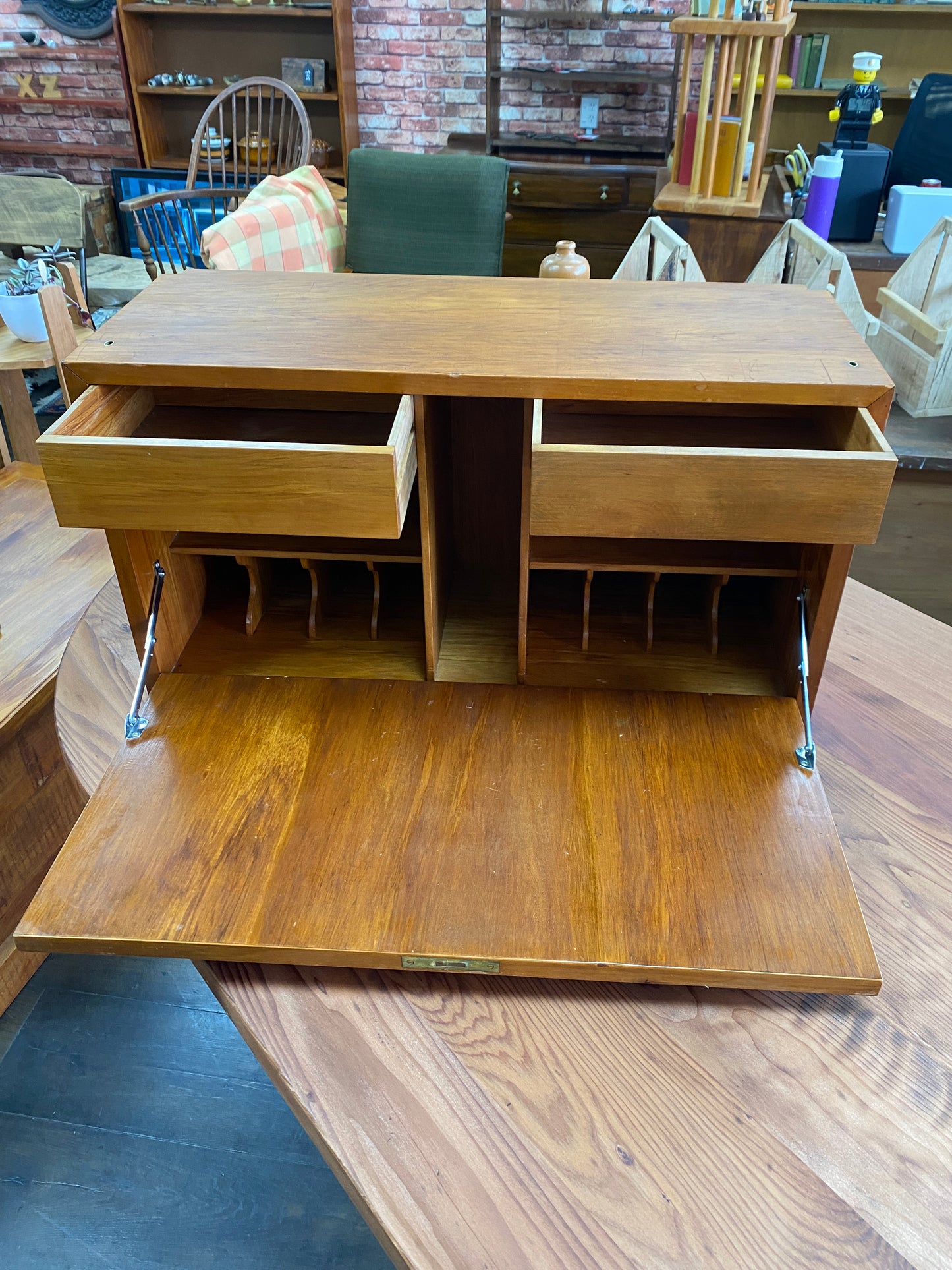 Vintage Rimu Lawyers/Clarks Stationery Cabinet