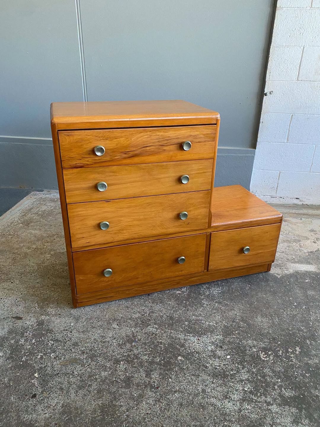 Vintage Rimu Step Drawers