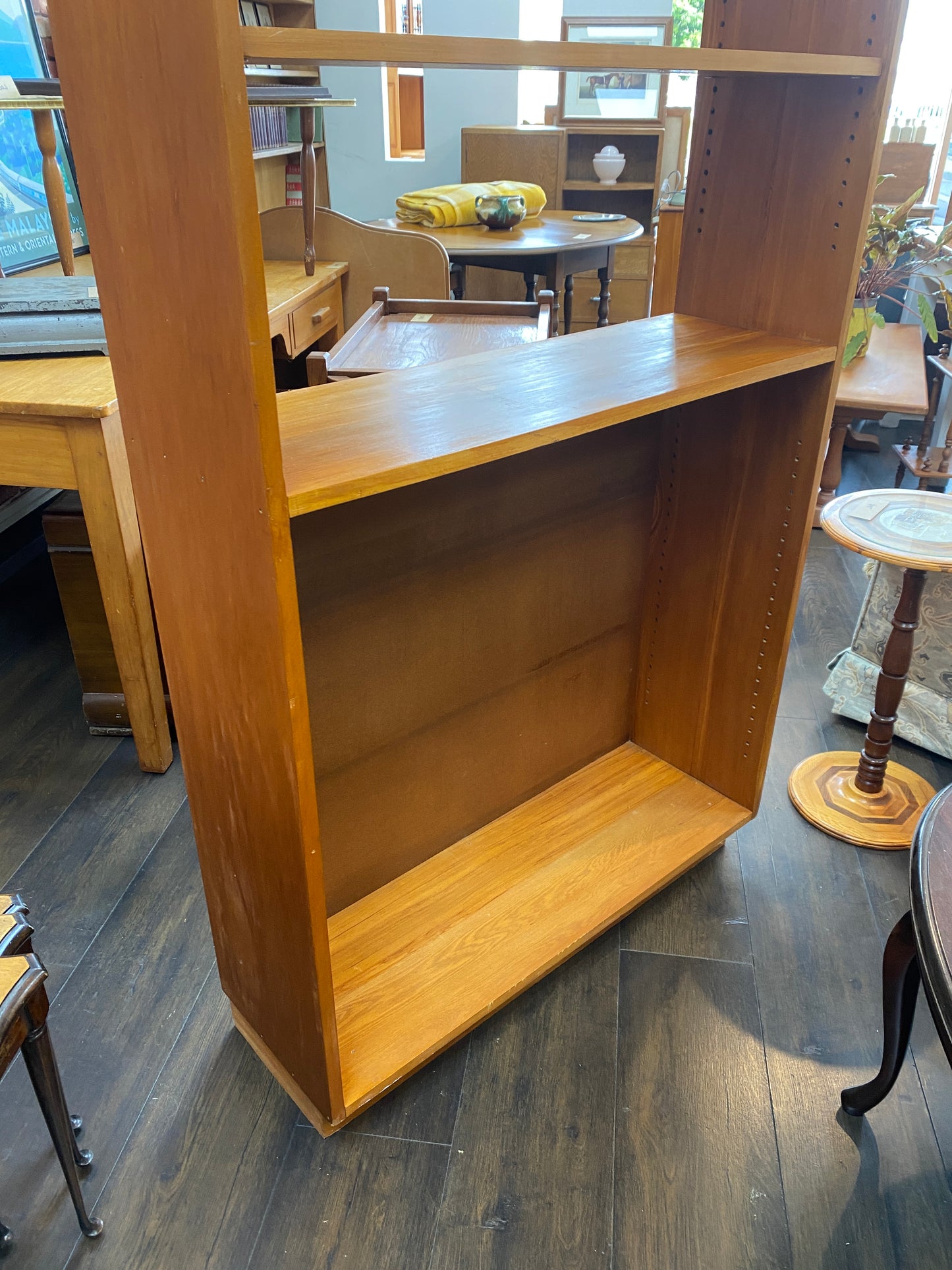 Vintage Scratch-built Heart Rimu Bookcase