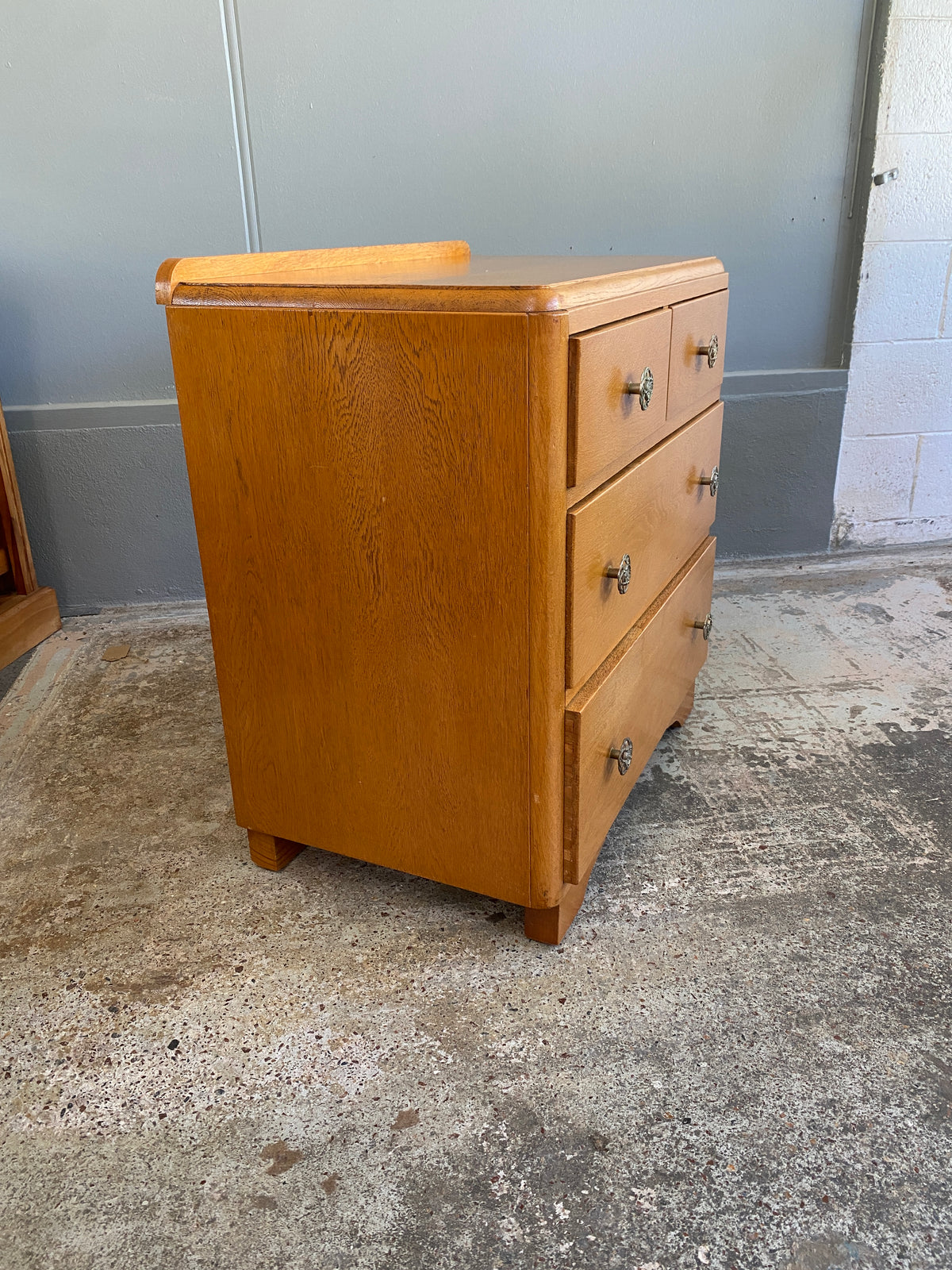 Vintage Solid Light Oak Drawers
