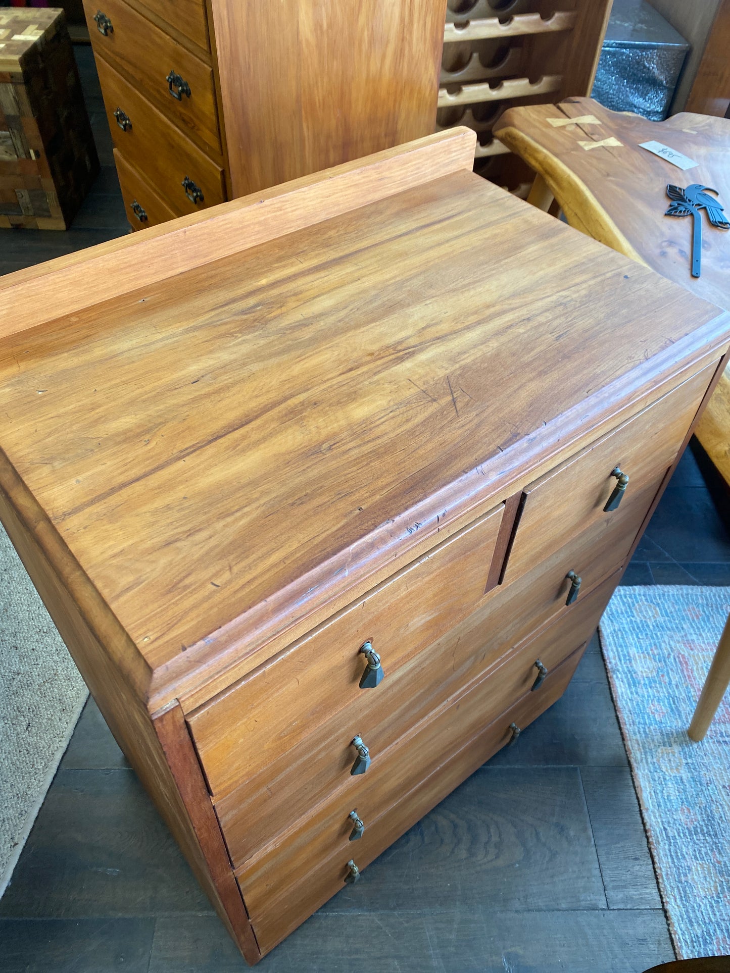 Vintage Solid Rimu Rustic Drawers