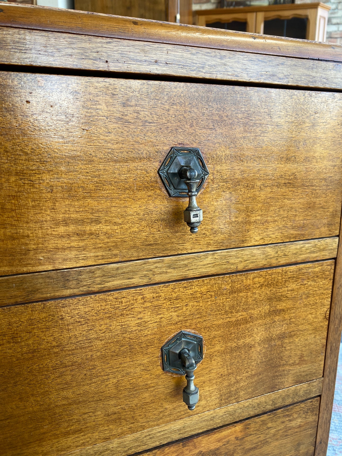 Vintage Solid Wood Decorative Side Cabinet