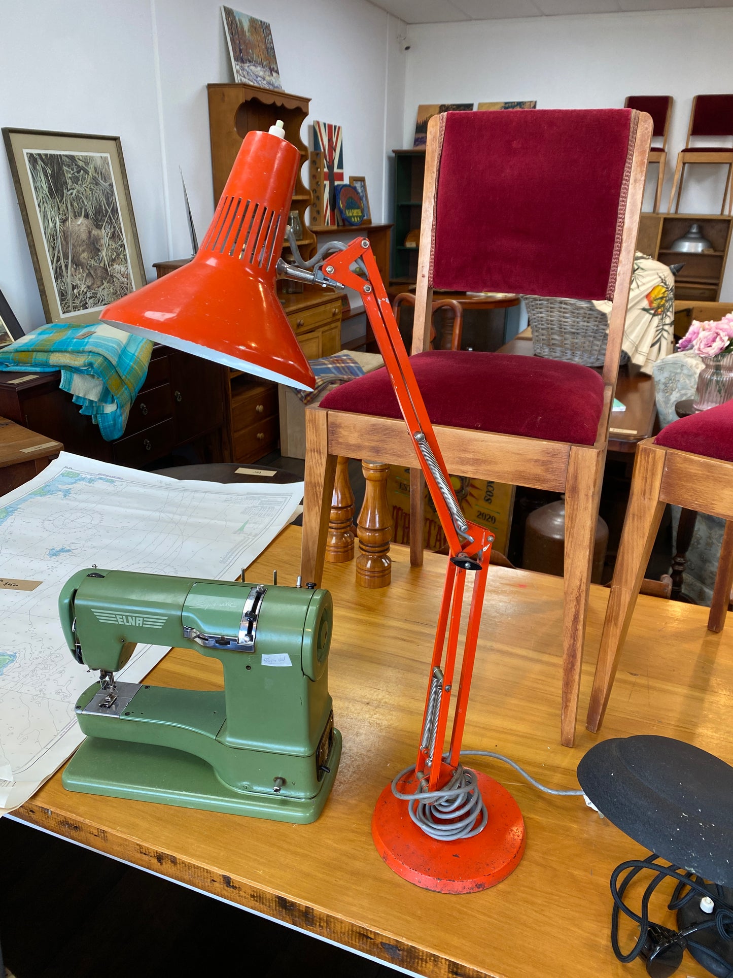 Vintage Superlux Anglepoise Lamp (Flame)