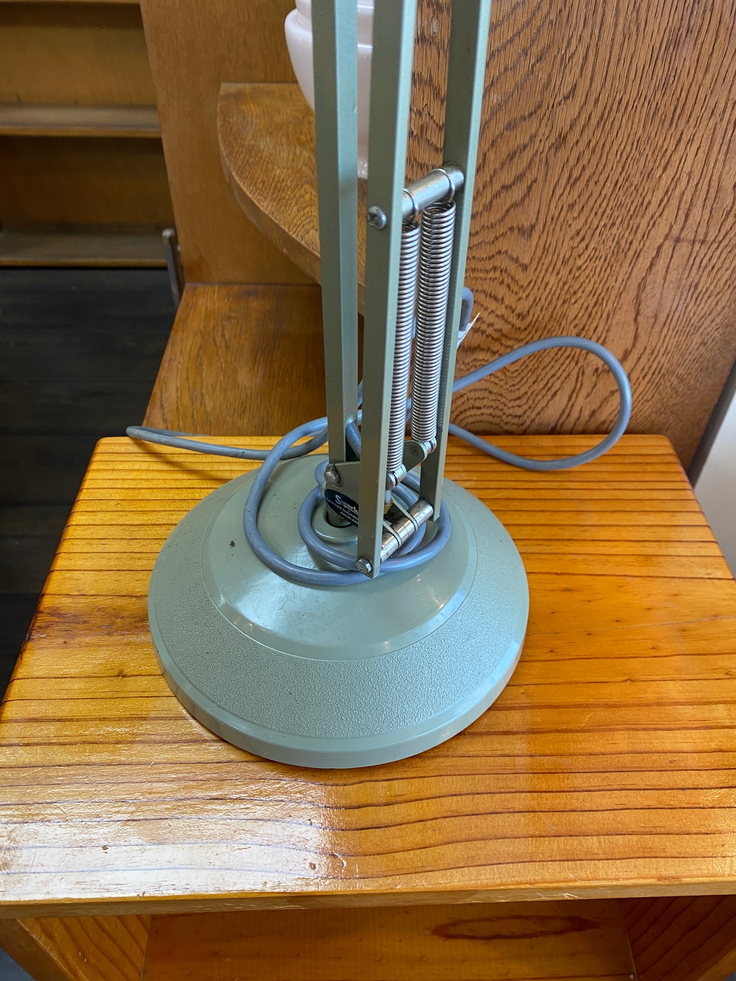 Vintage Superlux Anglepoise Lamp (Metallic Green)