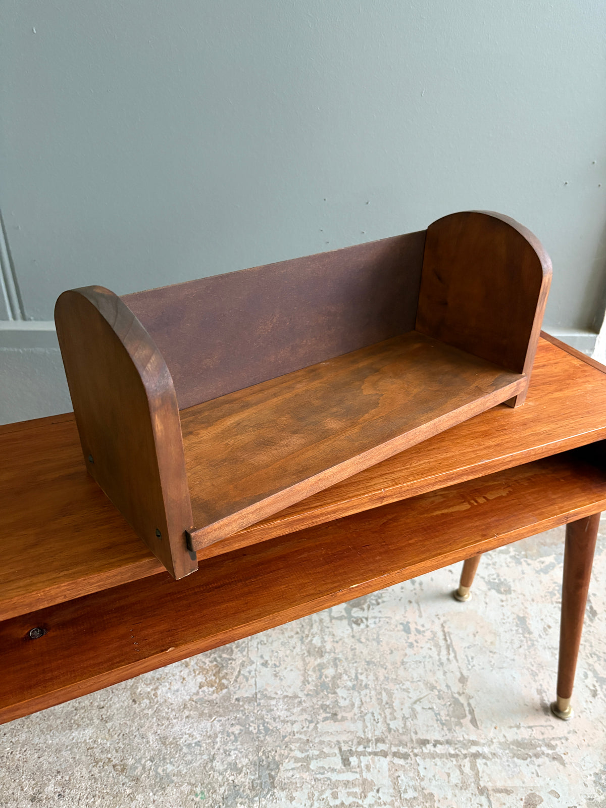 Vintage Timber Book Trough
