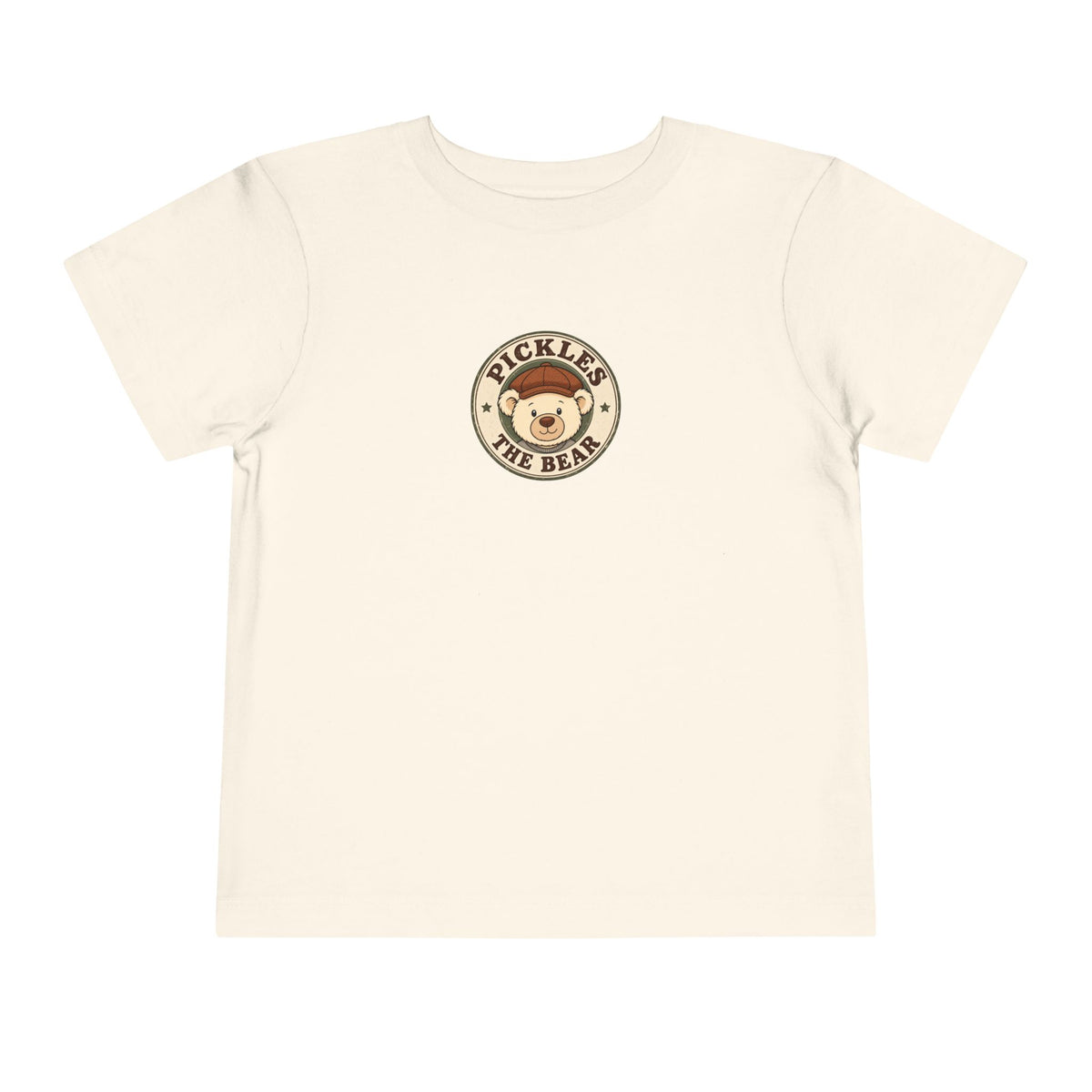 Original Pickles toddler tee in Natural, front view