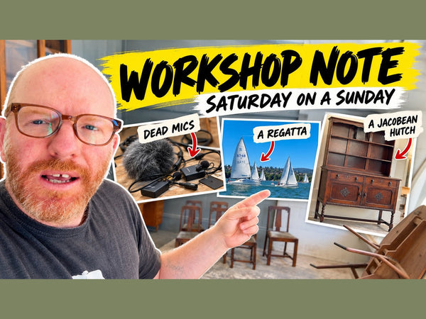 Saturday on a Sunday: dead mics, a regatta & a Jacobean hutch