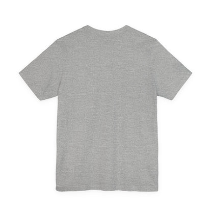 Plain Athletic Heather grey tee, back view