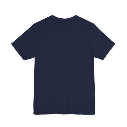 Plain Navy tee, back view