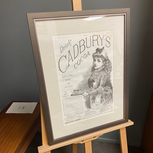 1888 The Graphic Framed Cadbury's Advert