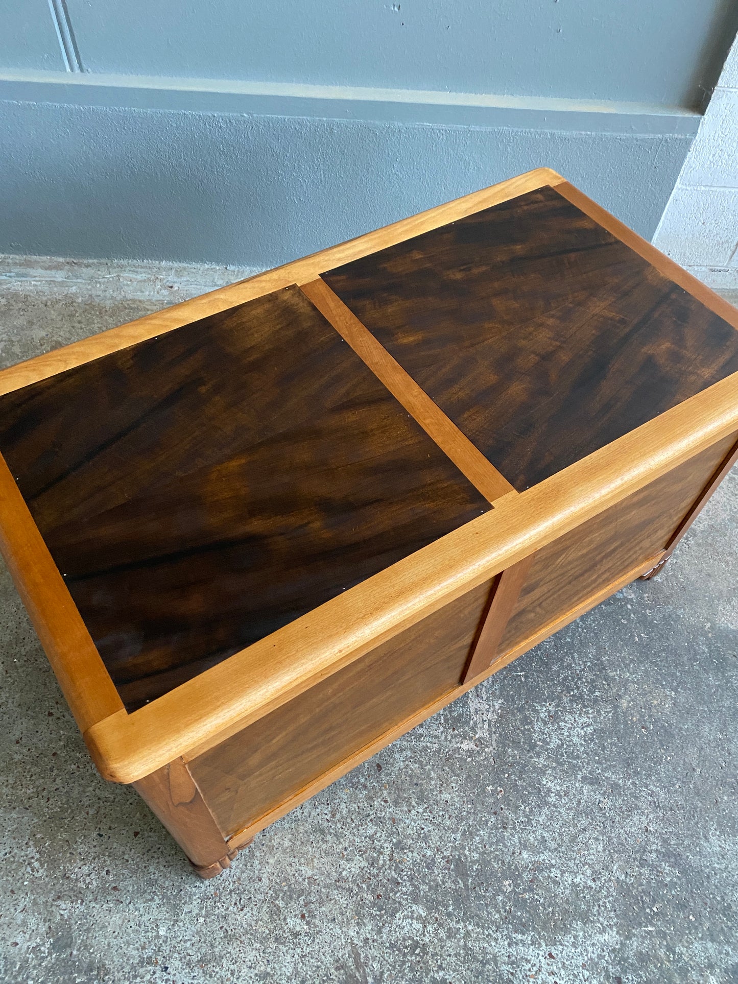 1930s Art Deco Teak Blanket Box