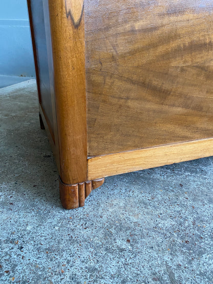 1930s Art Deco Teak Blanket Box
