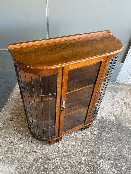 1930s Art Deco Teak Lead light