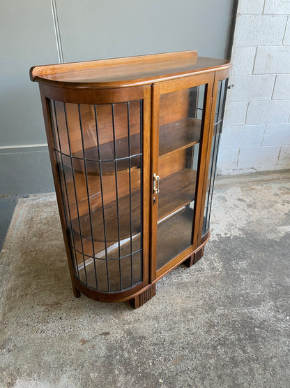 1930s Art Deco Teak Lead light