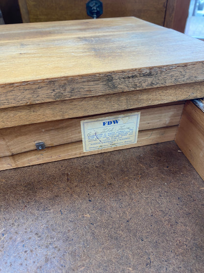 1950s Fowler, Drummond & Waddell Oak End Table